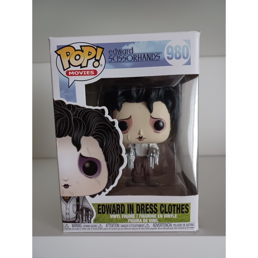 Edward Scissorhands In Dress Clothes 980 Vinyl Figure Funko Pop Collectible Toy